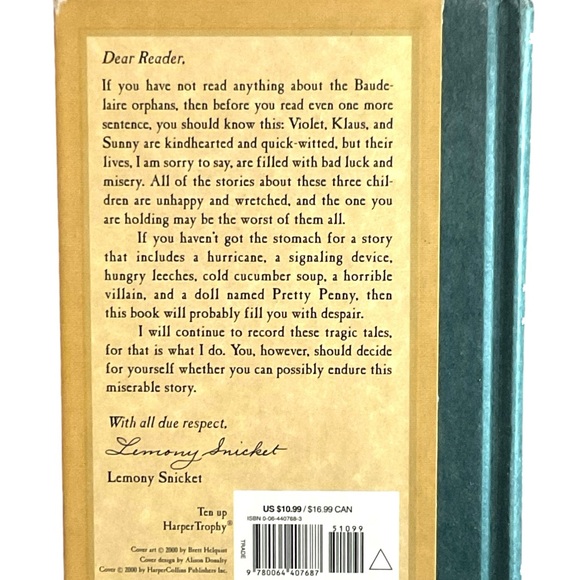 Childrens Books- A Series of Unfortunate Events by Lemony Snicket Books 1- 3 GC - Picture 7 of 7